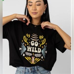 Bohme 'Go Wild' Embroidered Tee